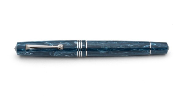 Blue store and White Swirl Fountain Pen